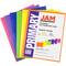 JAM Paper 9.5" x 11.5" Assorted Plastic 2 Pocket School POP Folders with Clasps, 6ct.